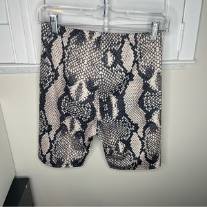 Women’s Snake Print Biker Shorts